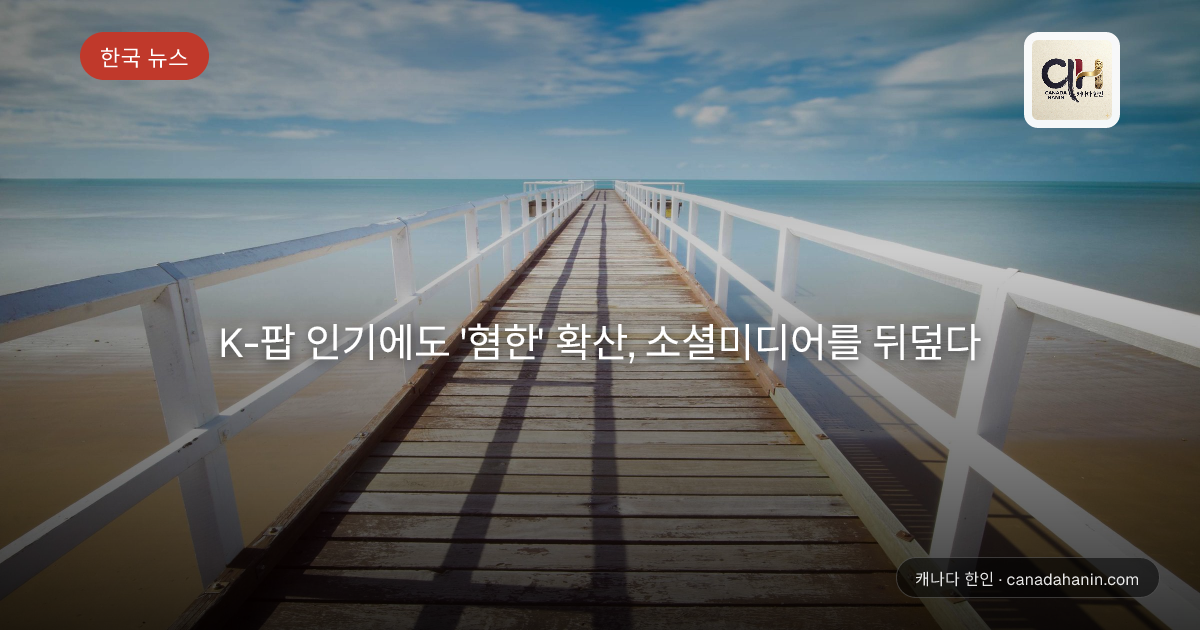 K-팝 인기에도 '혐한' 확산, 소셜미디어를 뒤덮다