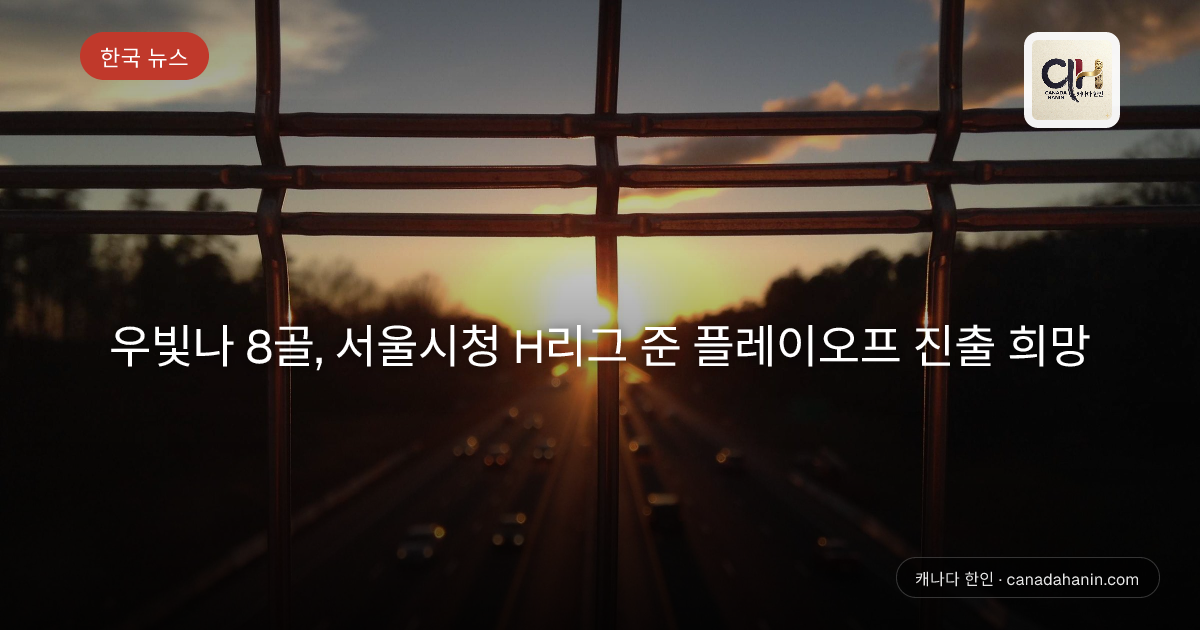 우빛나 8골, 서울시청 H리그 준 플레이오프 진출 희망