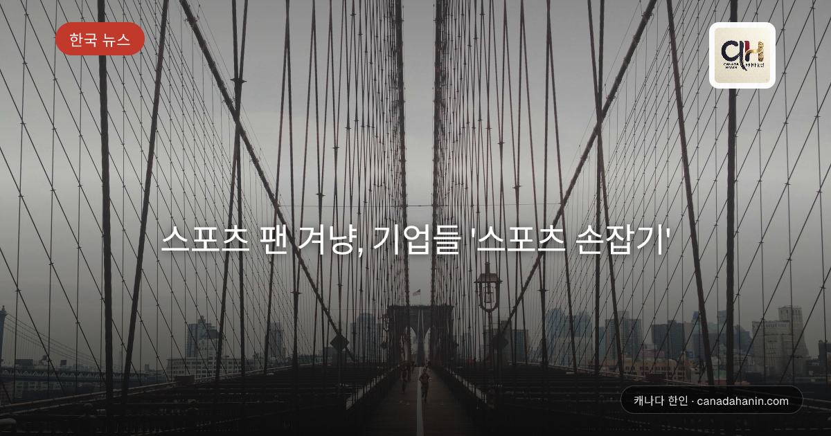 스포츠 팬 겨냥, 기업들 '스포츠 손잡기'