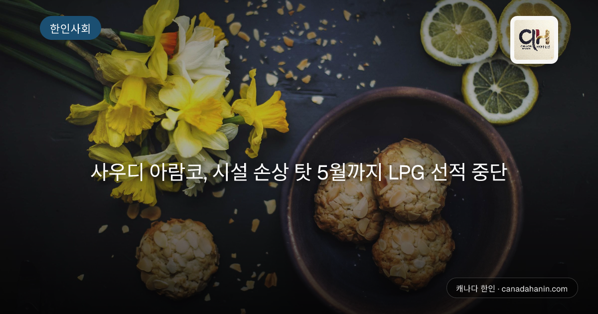 사우디 아람코, 시설 손상 탓 5월까지 LPG 선적 중단