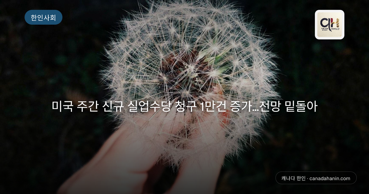 미국 주간 신규 실업수당 청구 1만건 증가…전망 밑돌아