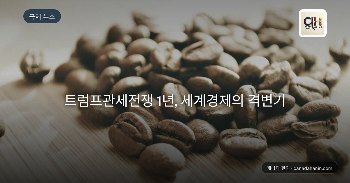 트럼프관세전쟁 1년, 세계경제의 격변기